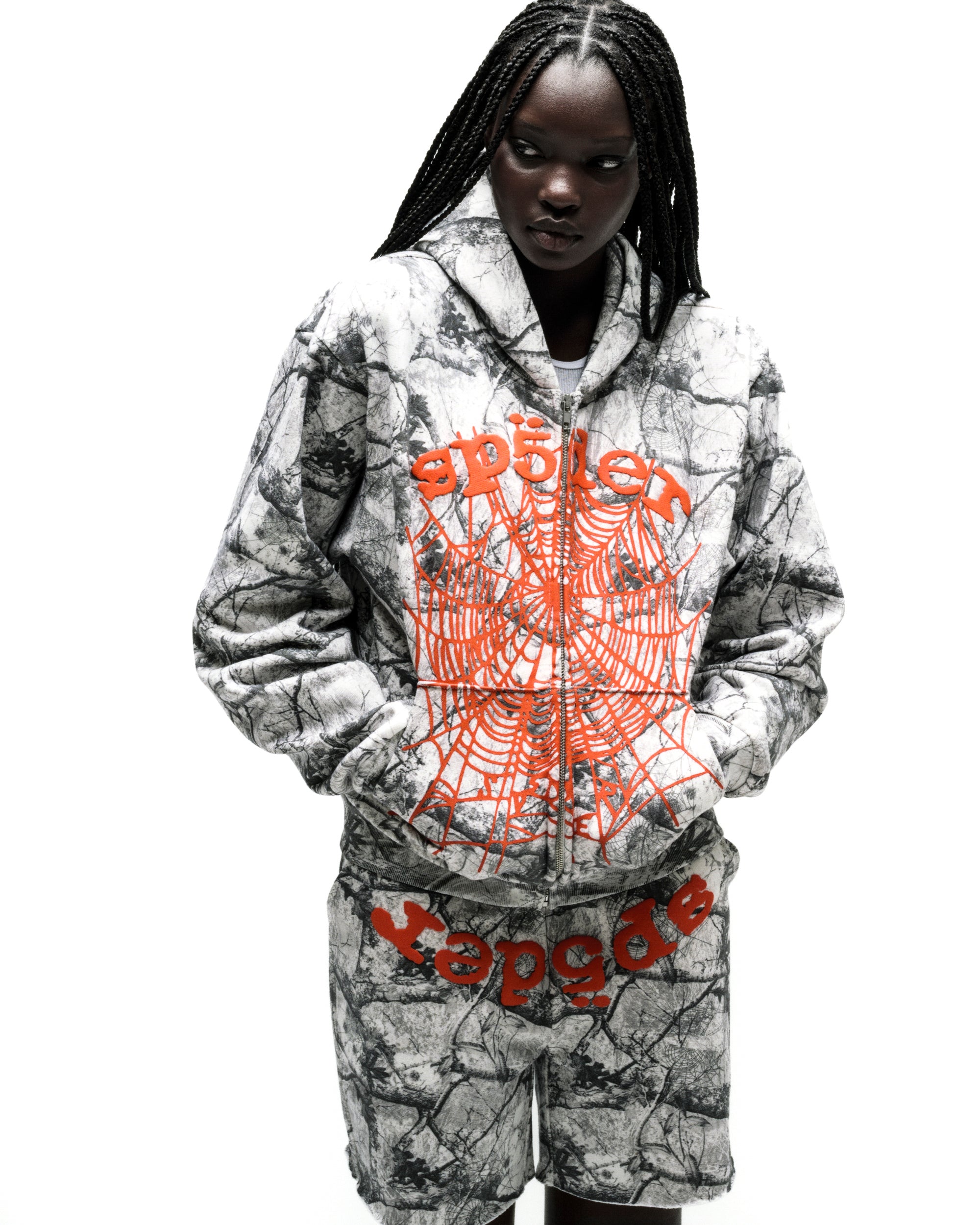 REAL TREE OG WEB V2 ZIP HOODIE | SP5DER | KING SPIDER