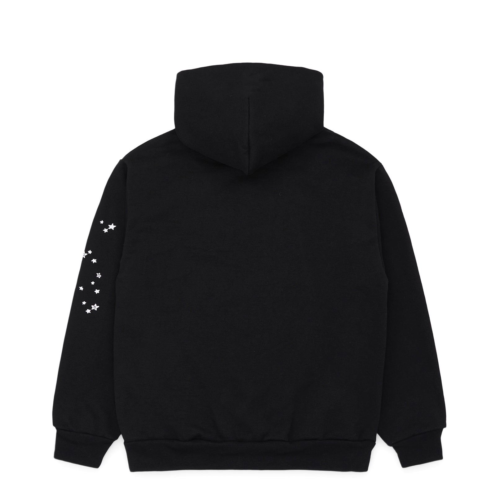 Black OG WEB HOODIE, 23oz fleece, with white stars on the left sleeve.