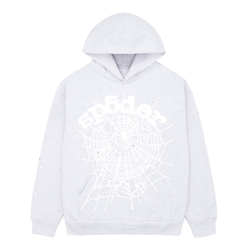 HEATHER GREY OG WEB HOODIE