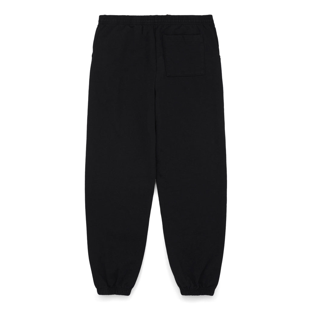 Black OG WEB SWEATPANT, 23oz fleece with puff/discharge print, OG SP5DER text and stars.