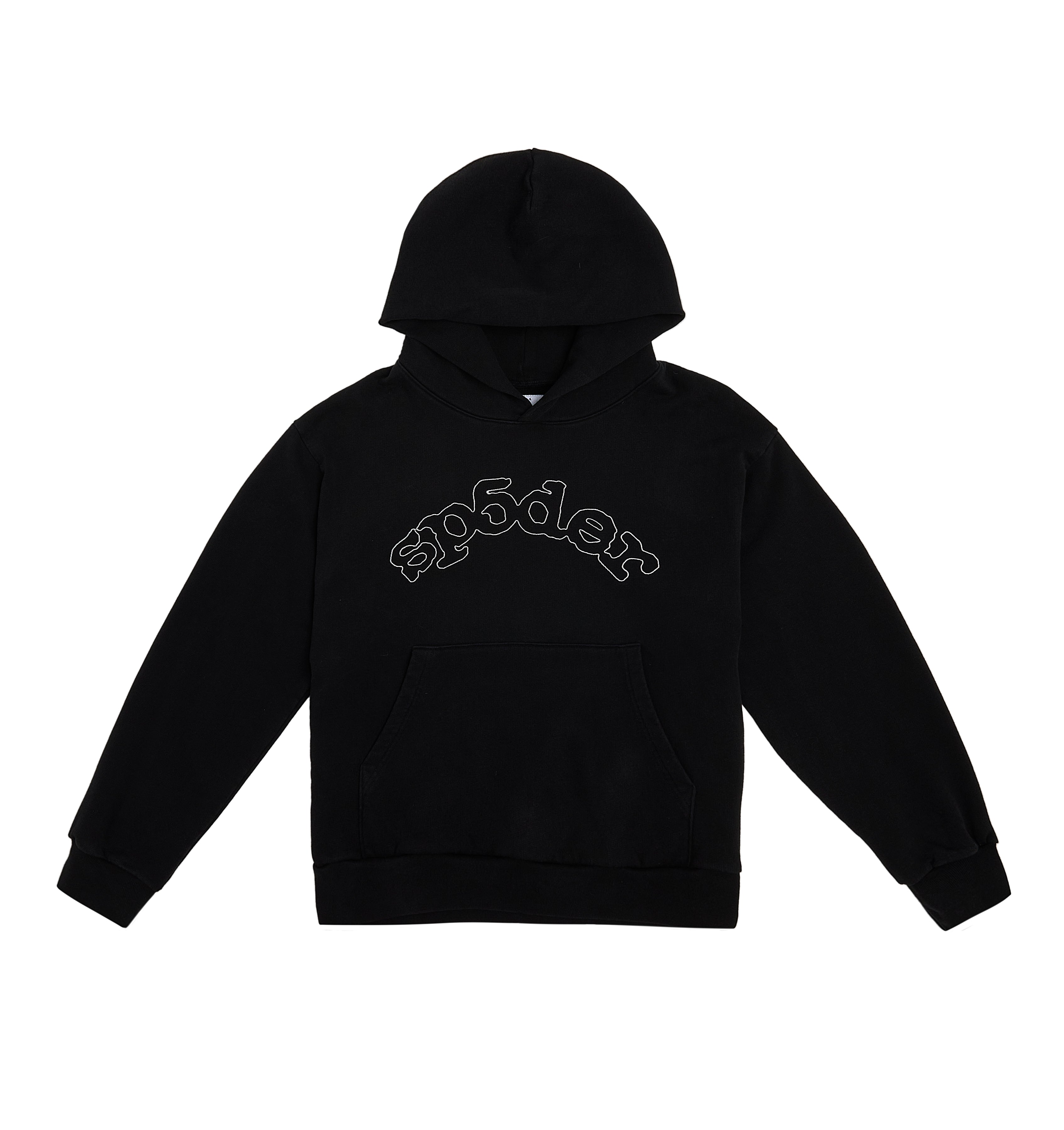 BLACK OG LOGO HOODIE | SP5DER | KING SPIDER