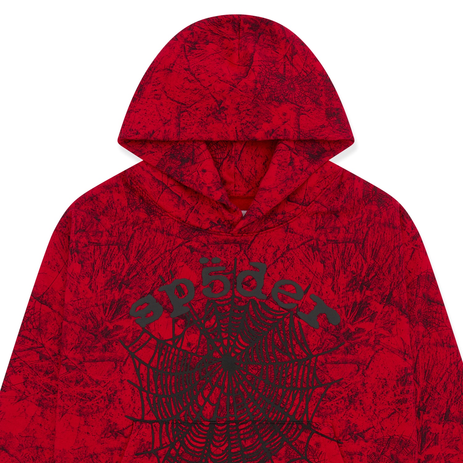 RED OG TREE CAMO HOODIE | SP5DER | KING SPIDER