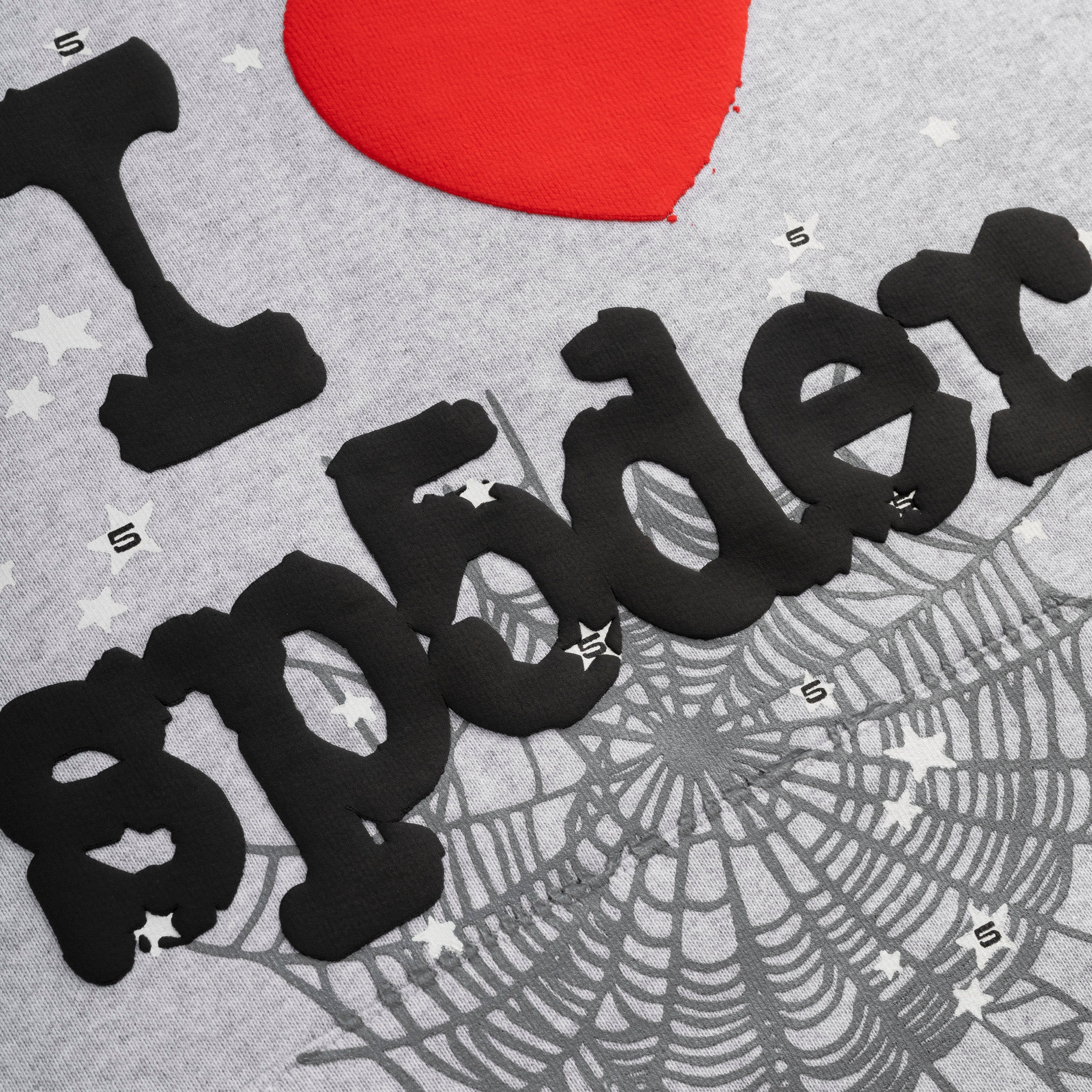 HEATHER GREY SOUVENIR HOODIE | SP5DER | KING SPIDER