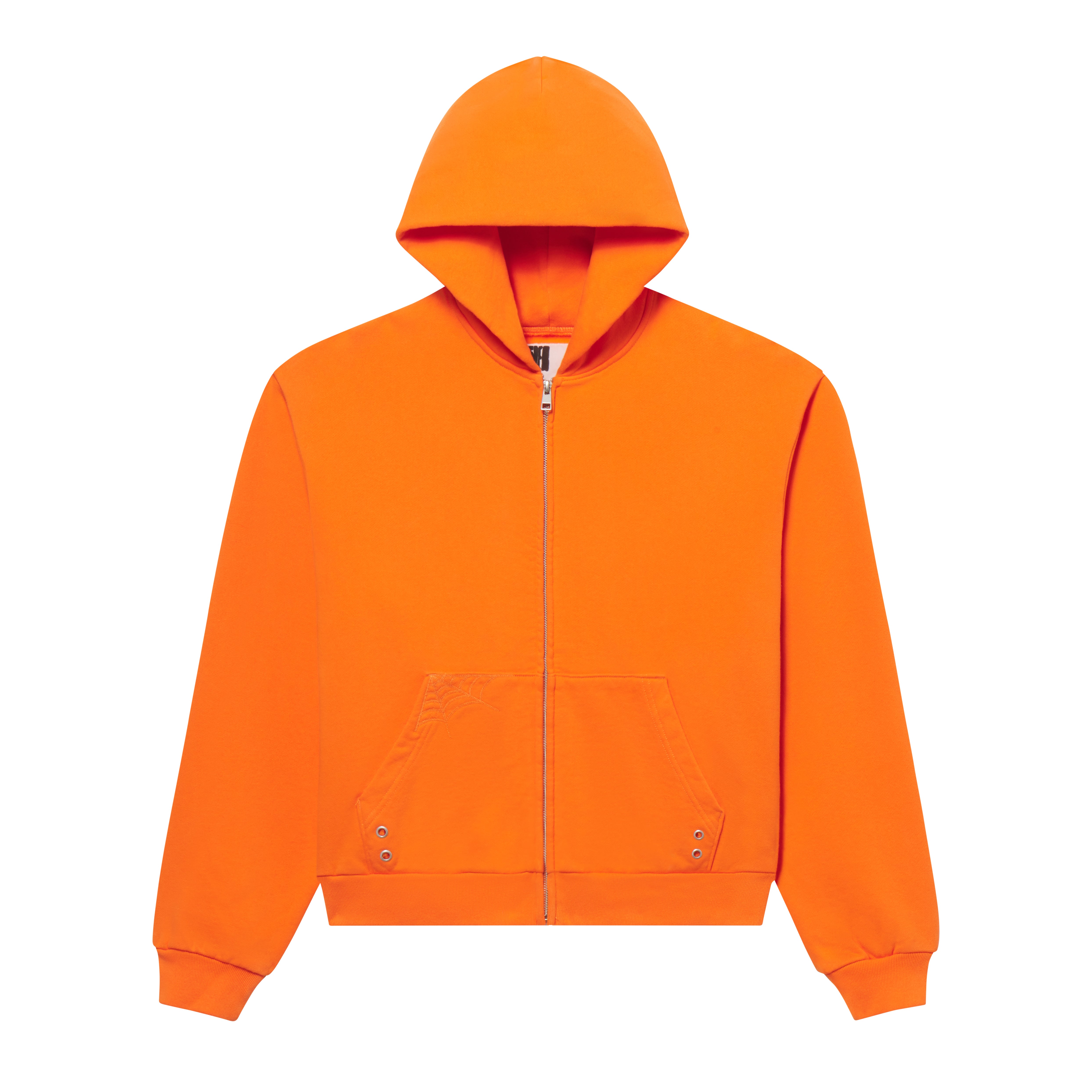 TANGERINE OVERPRINT ZIP HOODIE | SP5DER | KING SPIDER