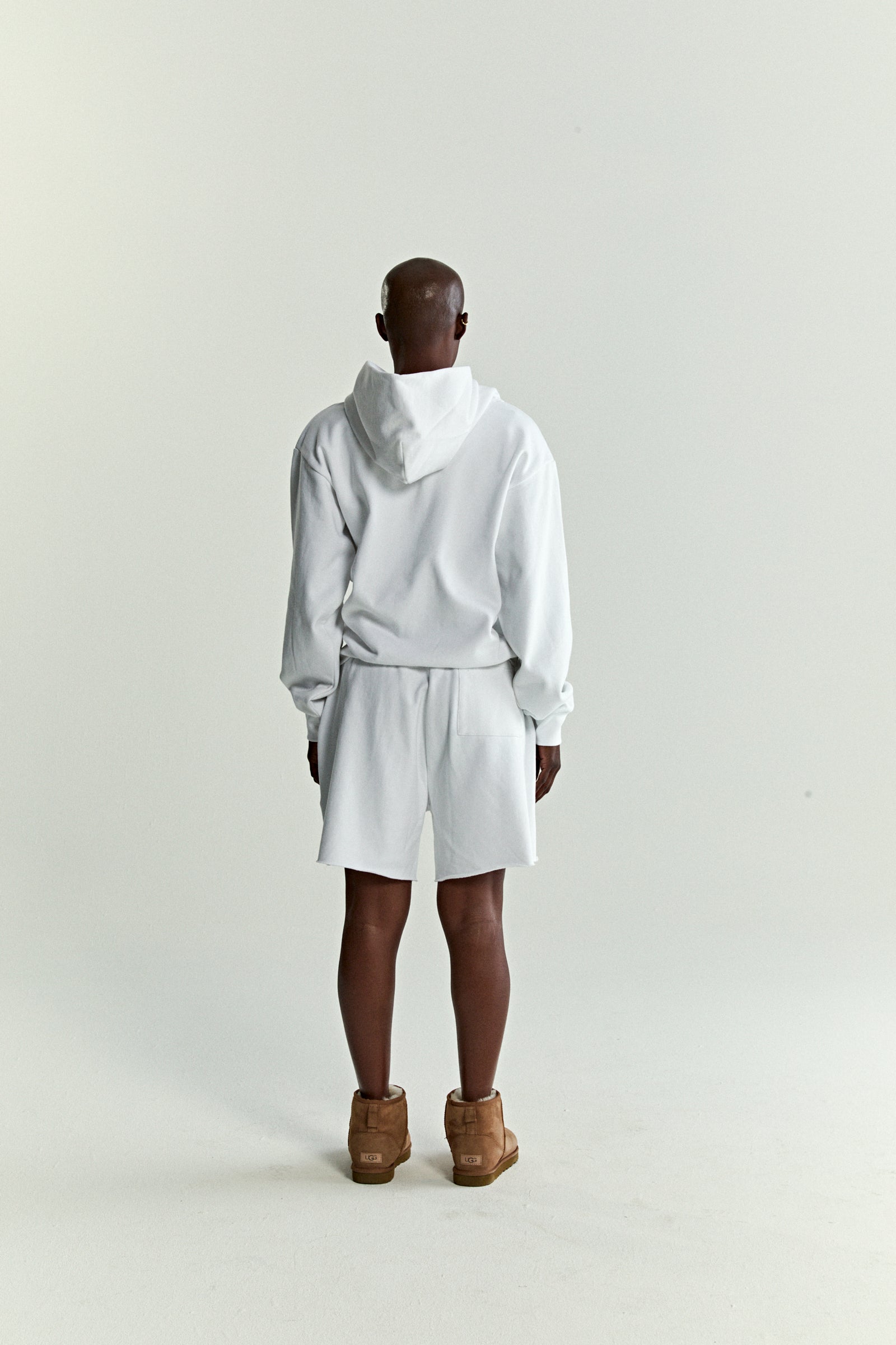 WHITE OG WEB V2 GRADIENT HOODIE ON MODEL