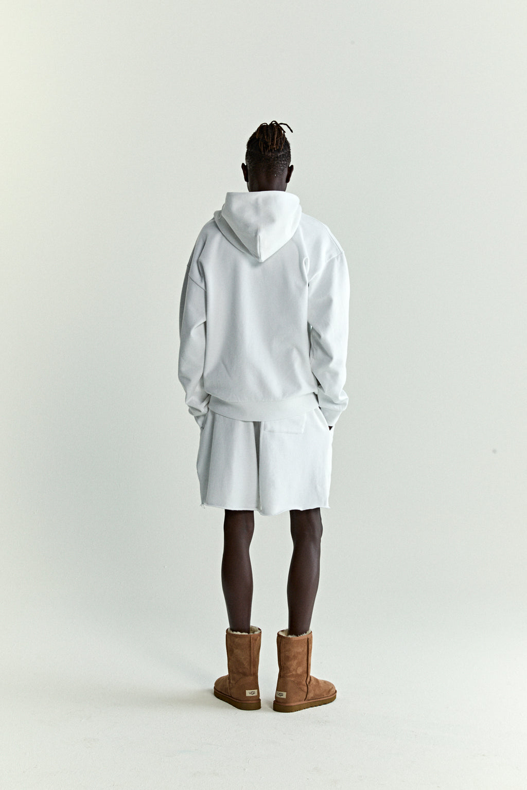 WHITE OG WEB V2 GRADIENT HOODIE ON MODEL
