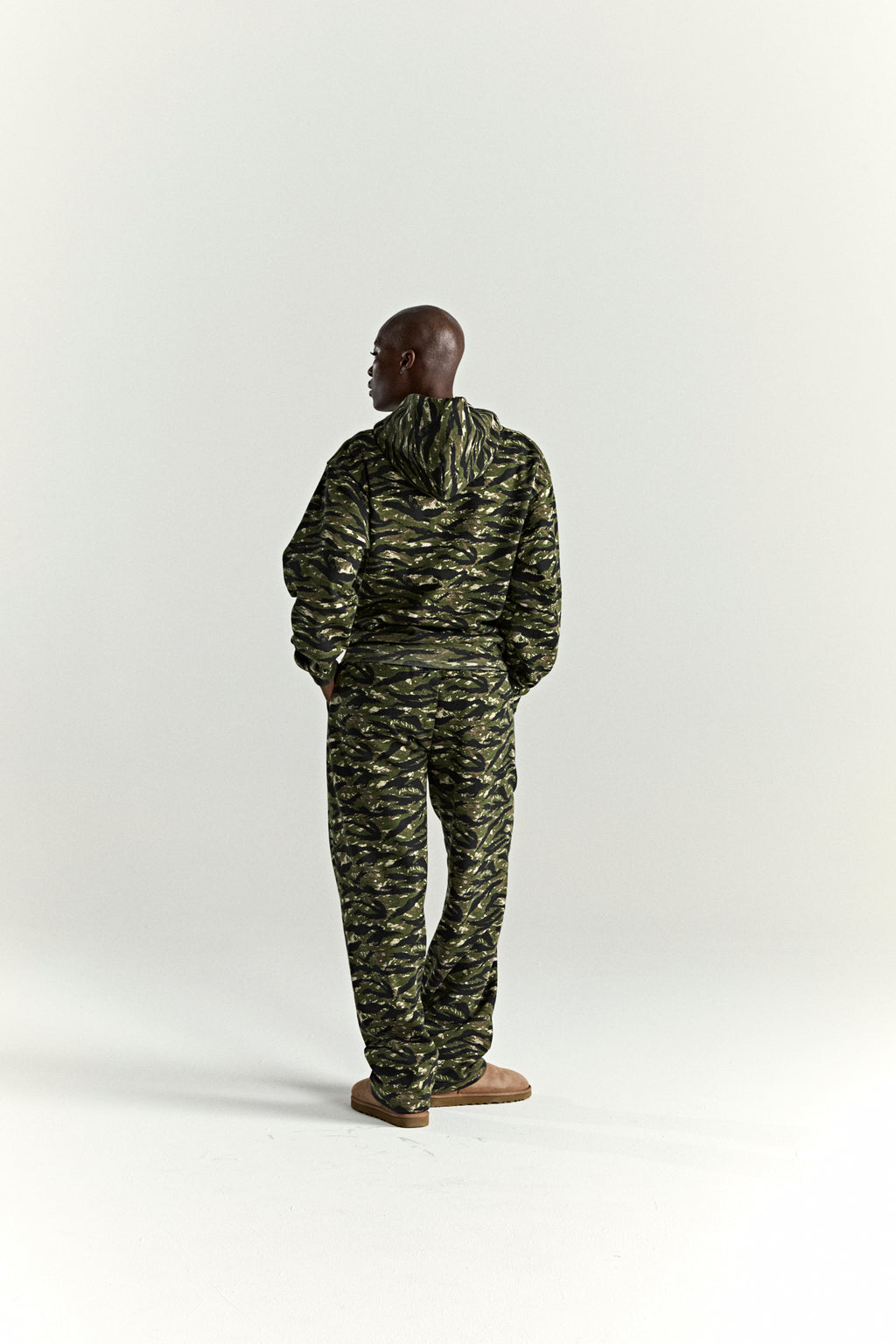 OG WEB V2 TIGER CAMO HOODIE ON MODEL