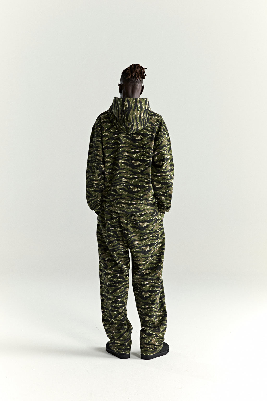 OG WEB V2 TIGER CAMO HOODIE ON MODEL