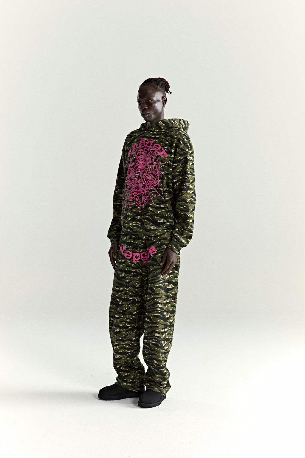 OG WEB V2 TIGER CAMO HOODIE ON MODEL