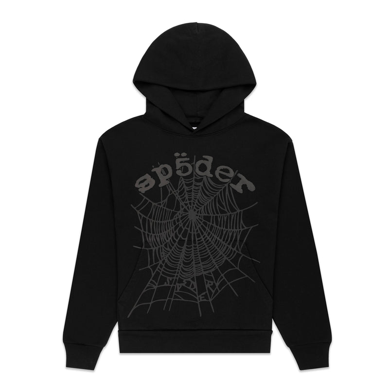 BLACK PHANTOM WEB HOODIE