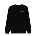 Black CORE CREWNECK, 13oz cotton brushed fleece, with white embroidered 'SP5DER' logo on chest.