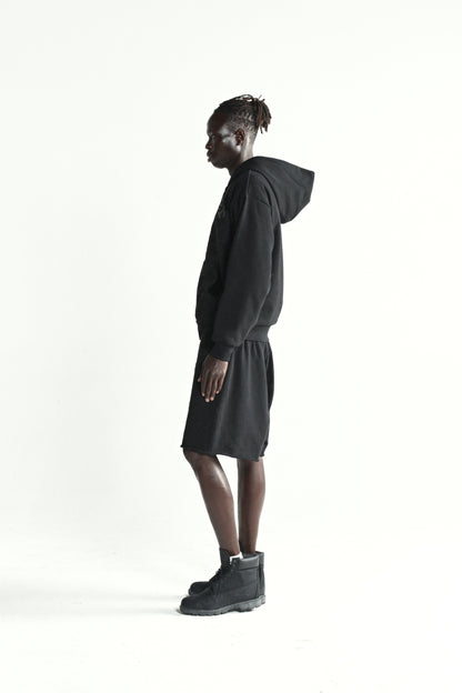 BLACK OG WEB V2 PHANTOM ZIP UP ON MODEL