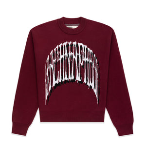 BURGUNDY ARACHNAPHOBIA SWEATER