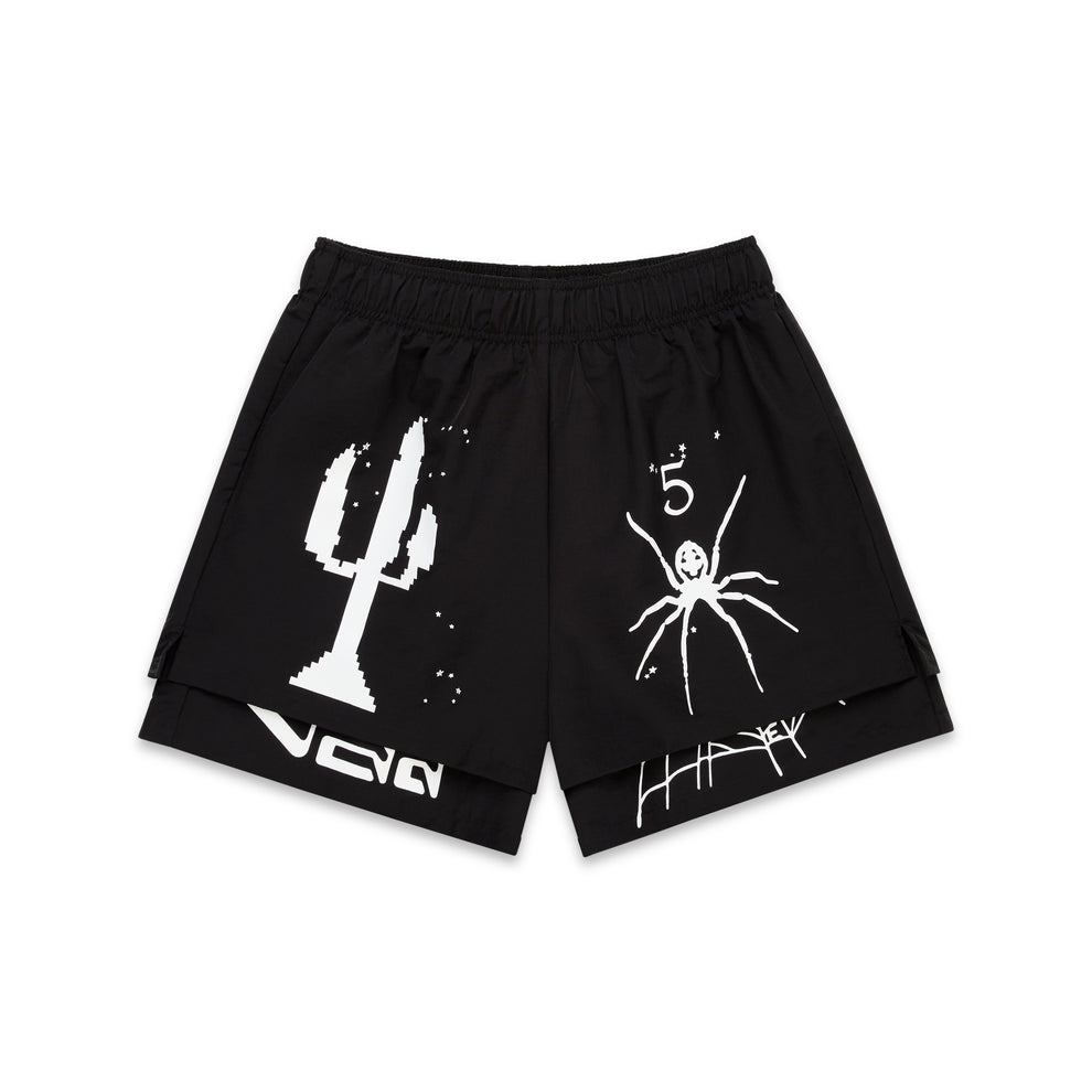 BLACK VAA DOUBLE LAYER SHORT