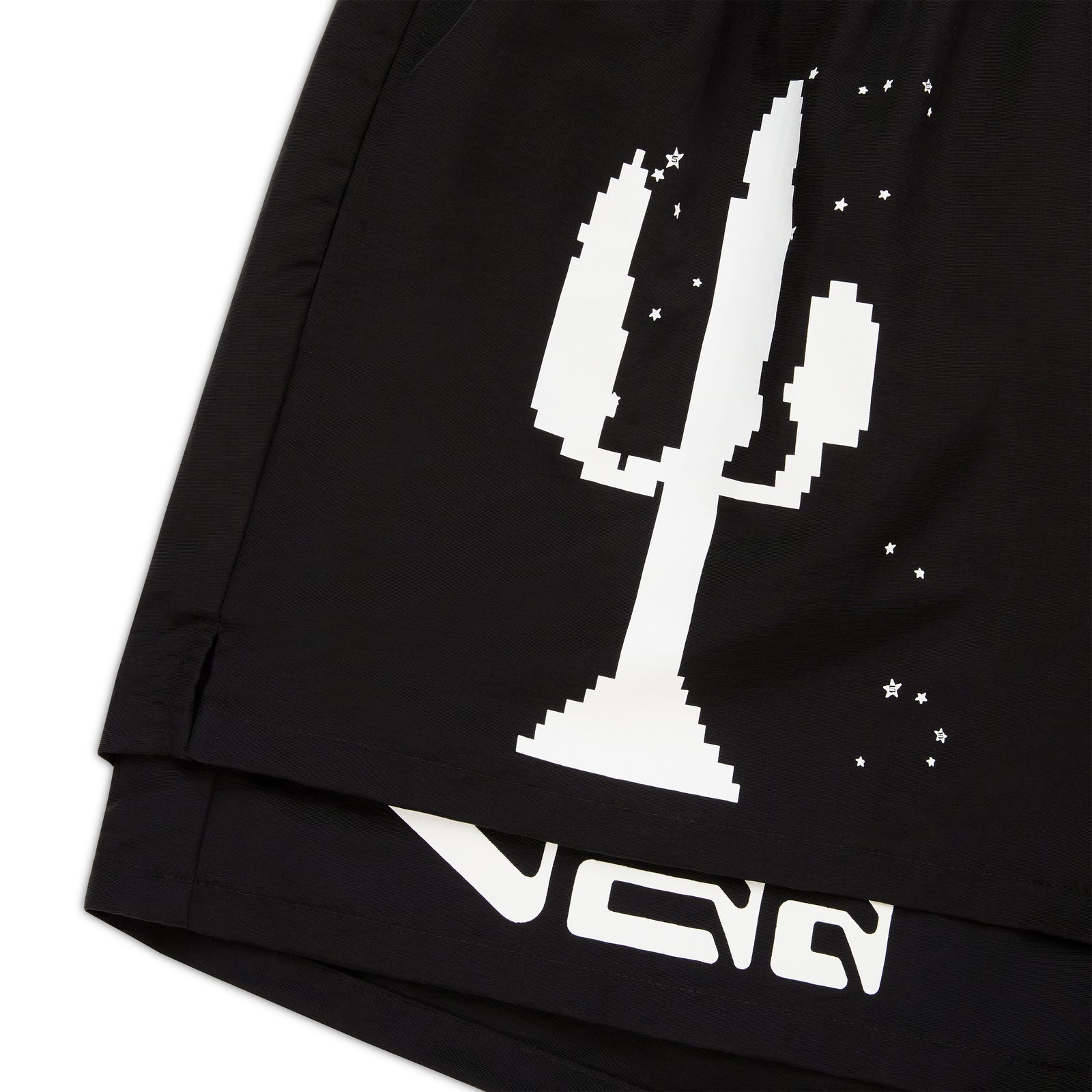 BLACK VAA DOUBLE LAYER SHORT