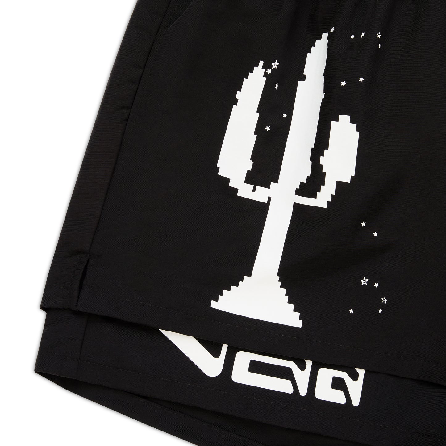 BLACK VAA DOUBLE LAYER SHORT
