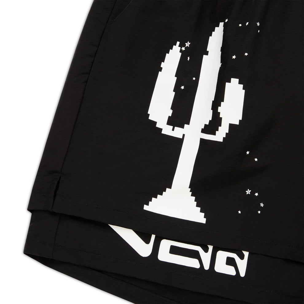 BLACK VAA DOUBLE LAYER SHORT