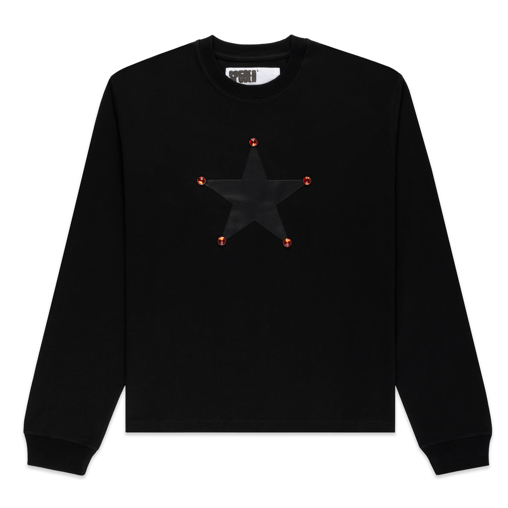 BLACK PORNSTAR LONGSLEEVE TEE