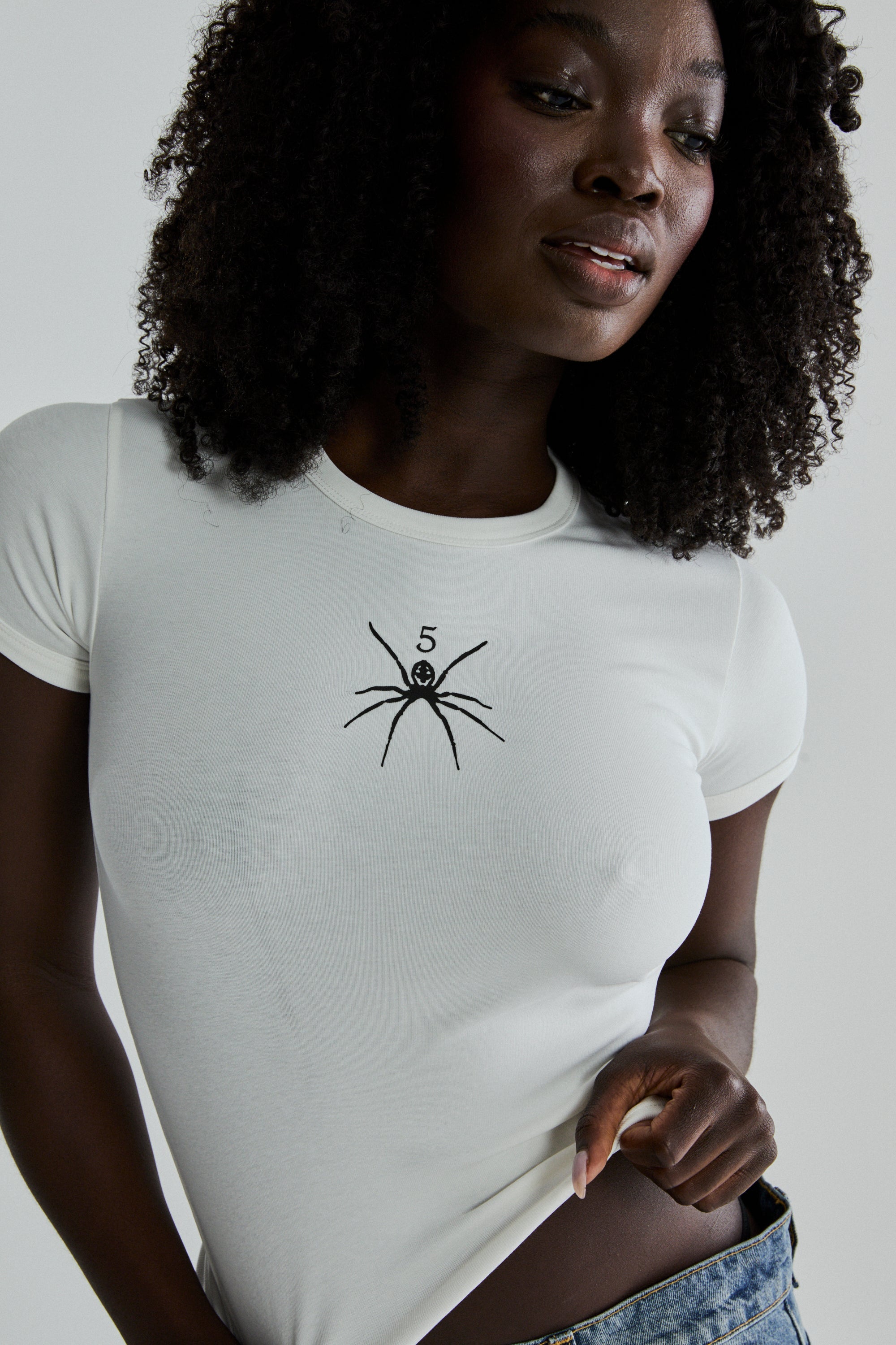 WHITE BABY TM TEE | SP5DER | KING SPIDER