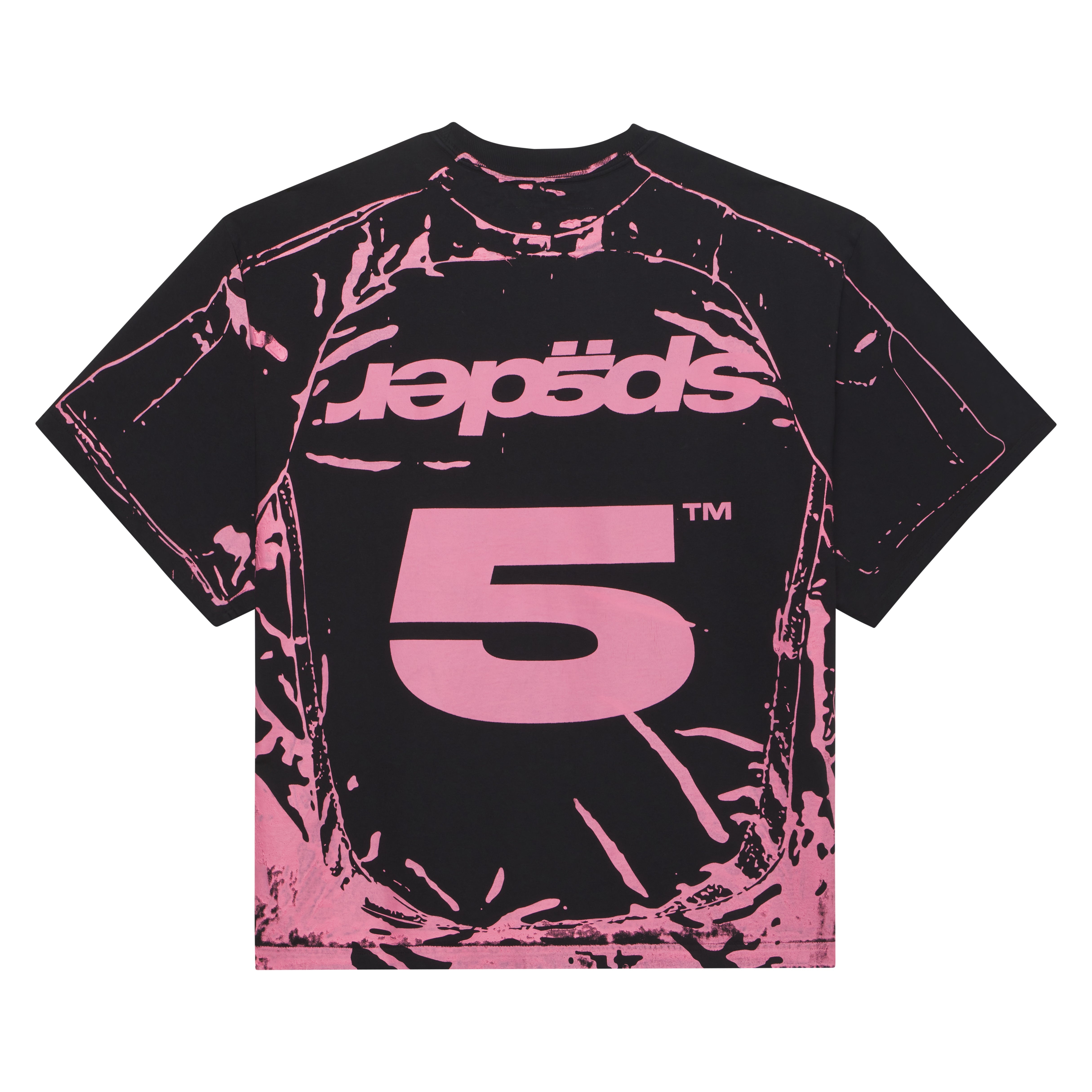 BLACK JERSEY OVERPRINT TEE | SP5DER | KING SPIDER