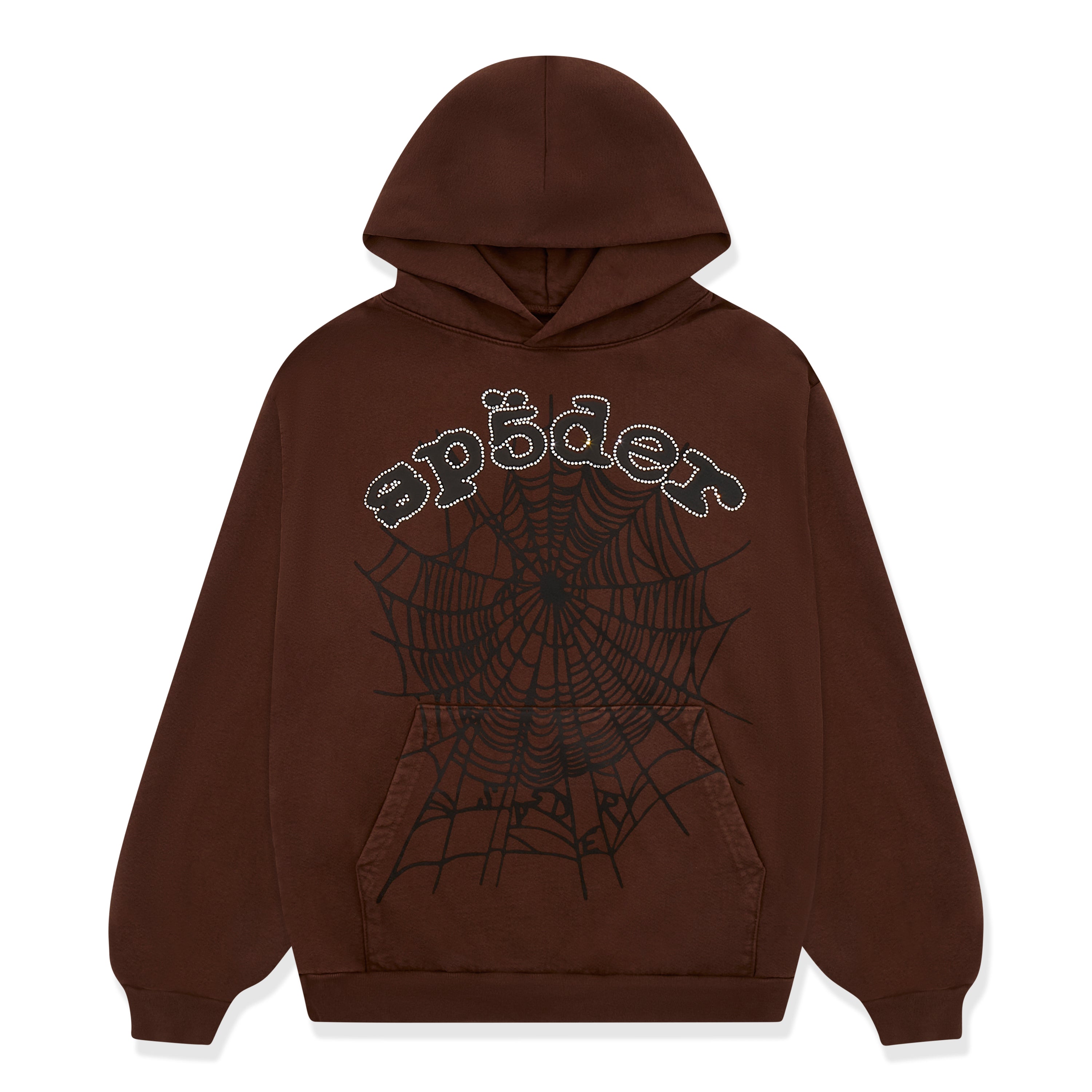 BROWN OG WEB HOODIE | KING SPIDER | SP5DER