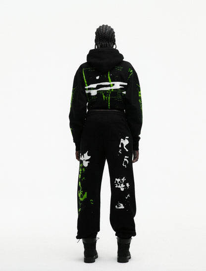 BLACK X-RAY HOODIE ON MODEL