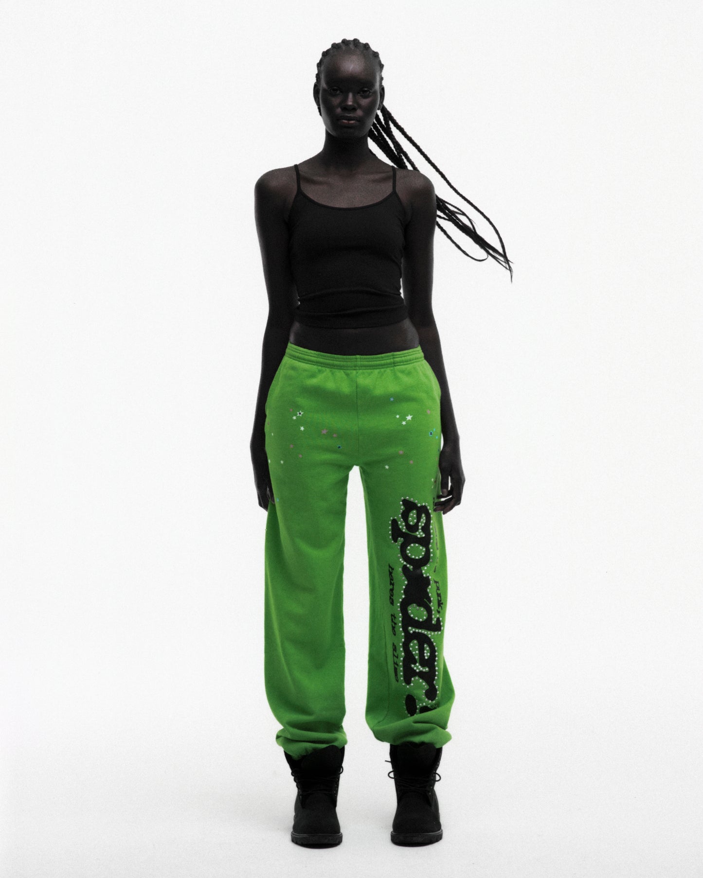 BGR PUNK V2 RHINESTONE SWEATPANT ON MODEL