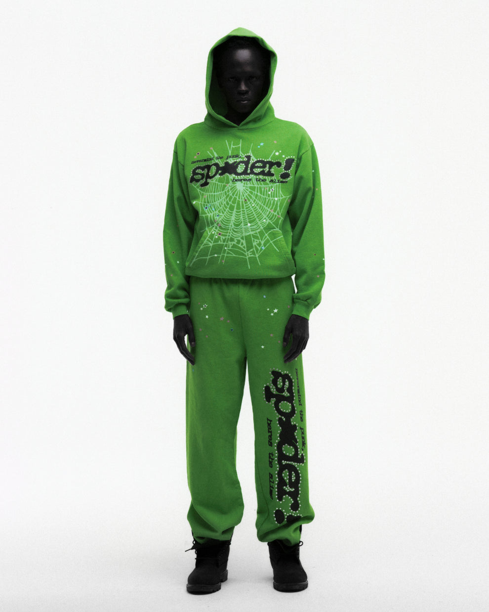 BGR PUNK V2 RHINESTONE HOODIE ON MODEL