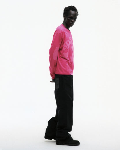 PINK BELUGA LONGSLEEVE ON MODEL