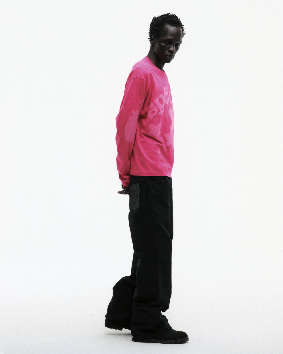 PINK BELUGA LONGSLEEVE ON MODEL
