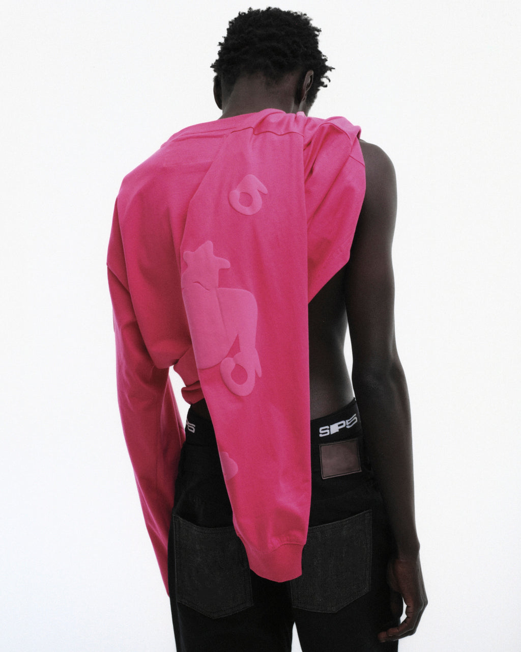 PINK BELUGA LONGSLEEVE ON MODEL