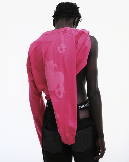 PINK BELUGA LONGSLEEVE ON MODEL