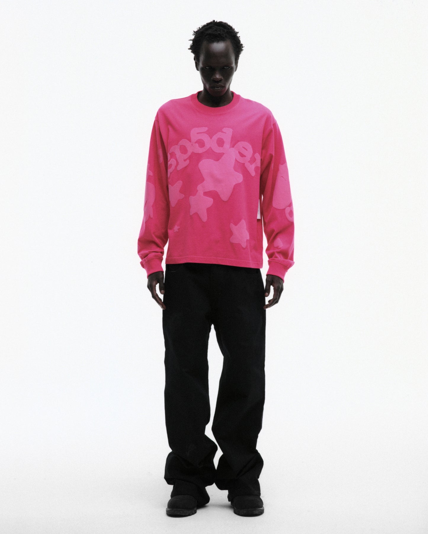 PINK BELUGA LONGSLEEVE ON MODEL