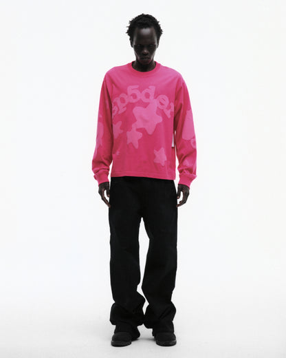 PINK BELUGA LONGSLEEVE ON MODEL