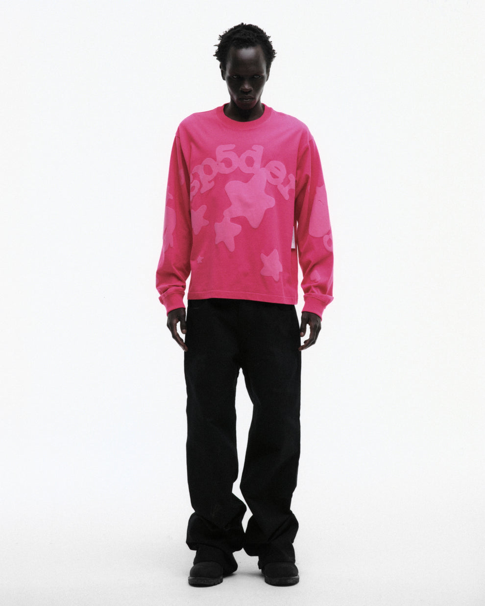 PINK BELUGA LONGSLEEVE ON MODEL