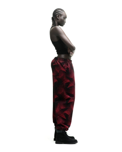 PLAID SPLATT SWEATPANT ON MODEL