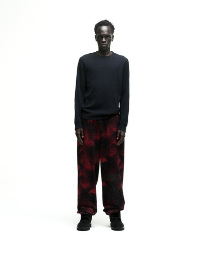 PLAID SPLATT SWEATPANT ON MODEL