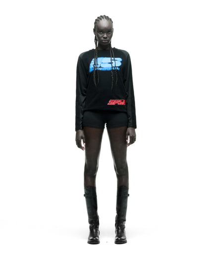 555PEED MESH LONGSLEEVE ON MODEL