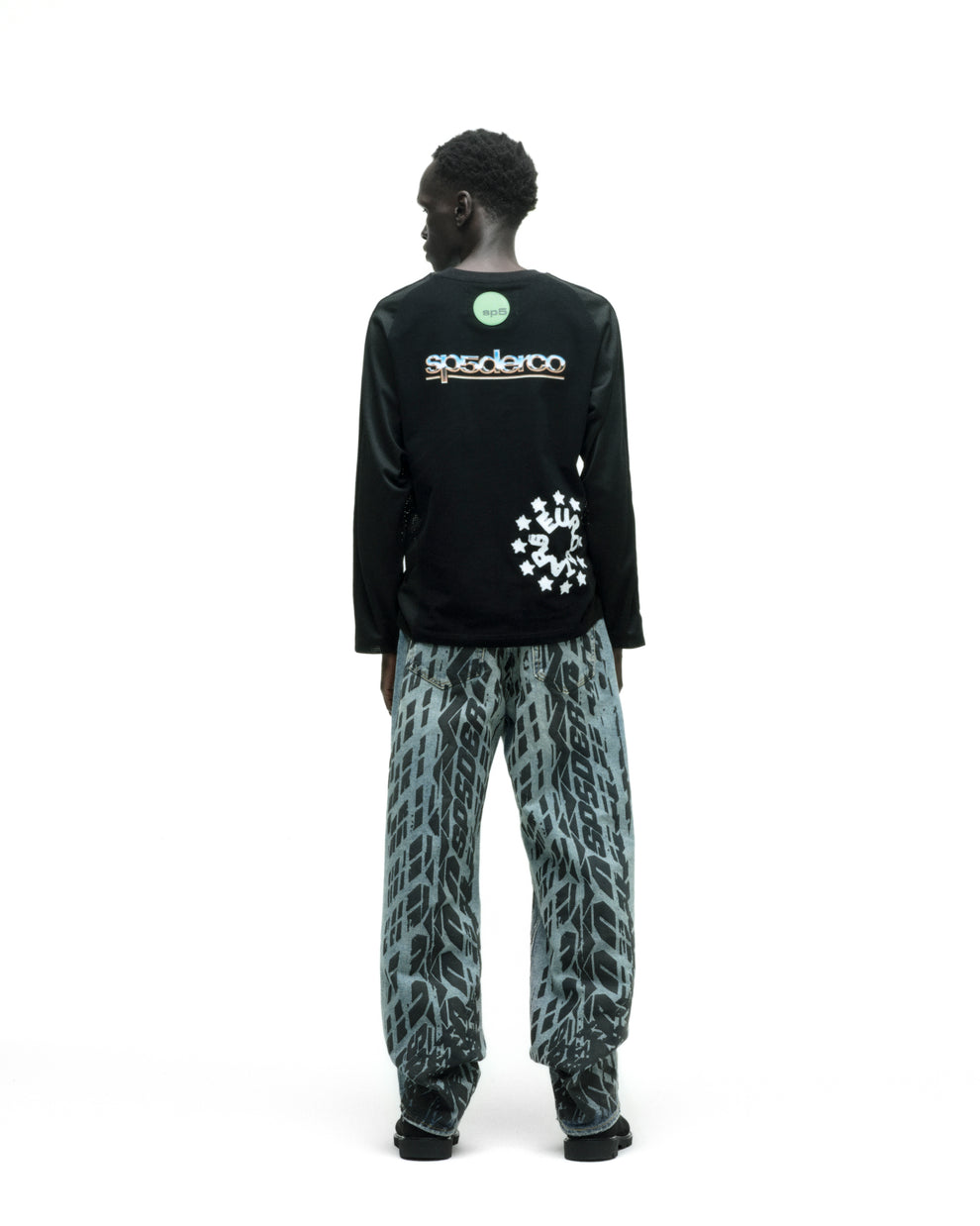555PEED MESH LONGSLEEVE ON MODEL