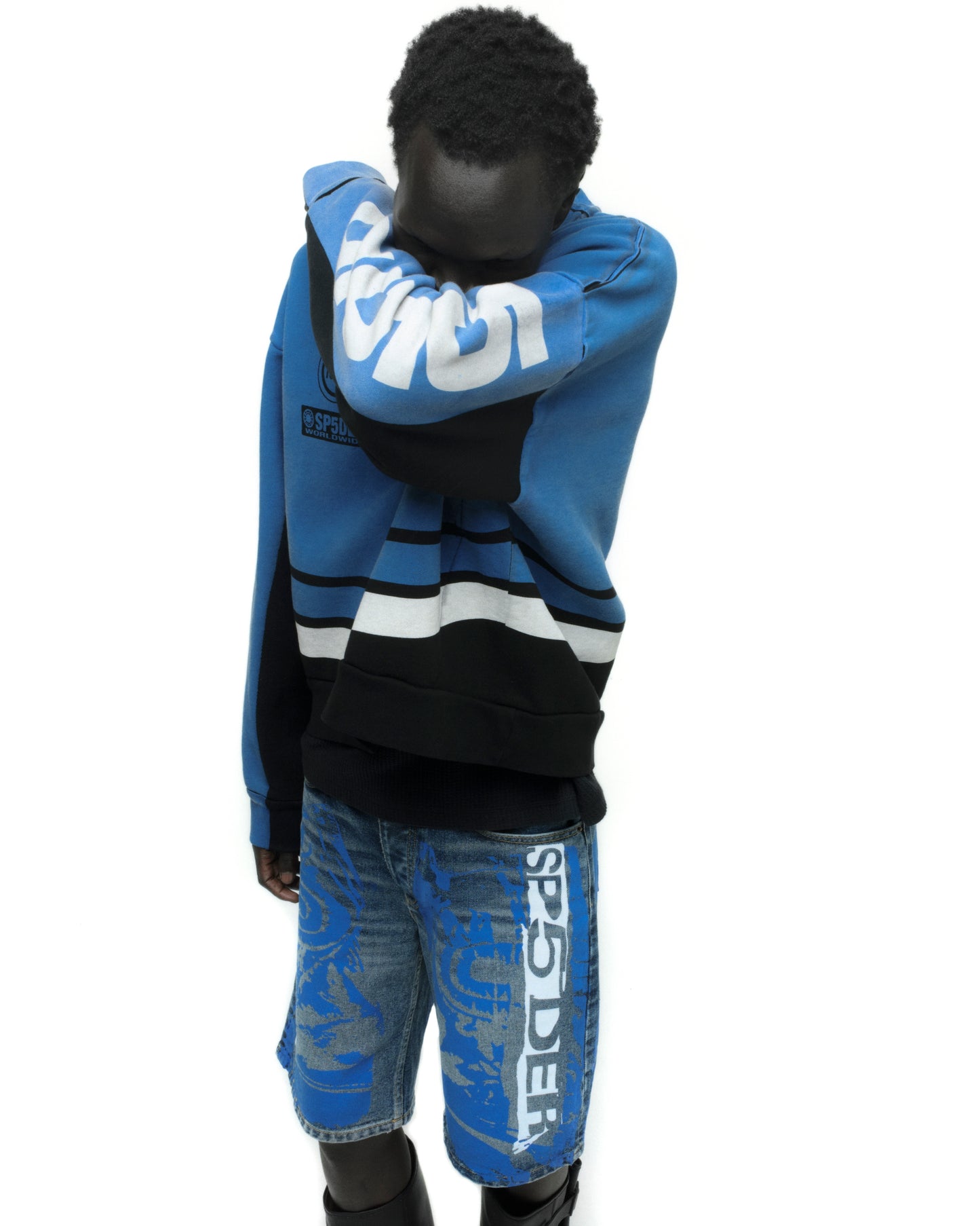 TRIPLE FIVE CREWNECK ON MODEL