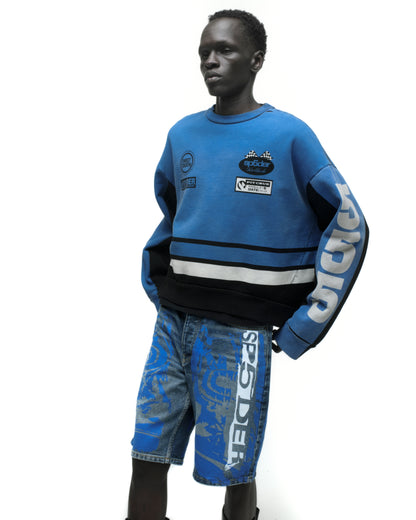TRIPLE FIVE CREWNECK ON MODEL