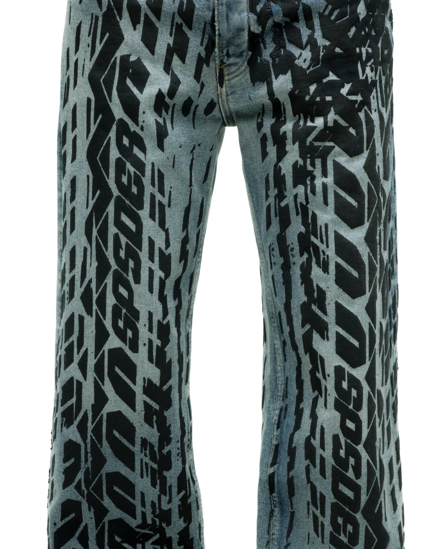BURNOUT DENIM ON MODEL