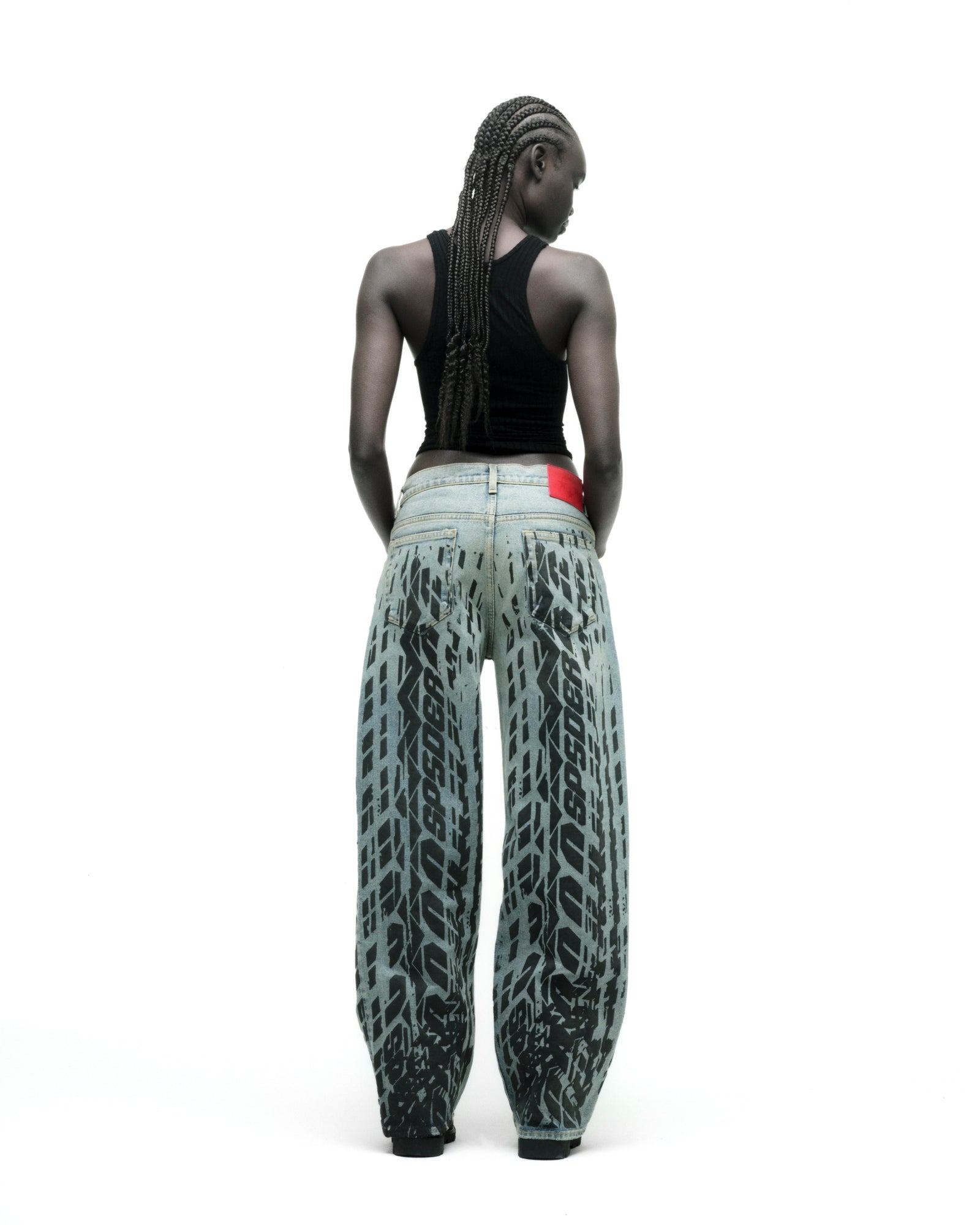 BURNOUT DENIM ON MODEL