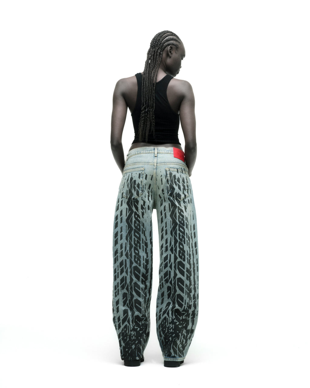 BURNOUT DENIM ON MODEL