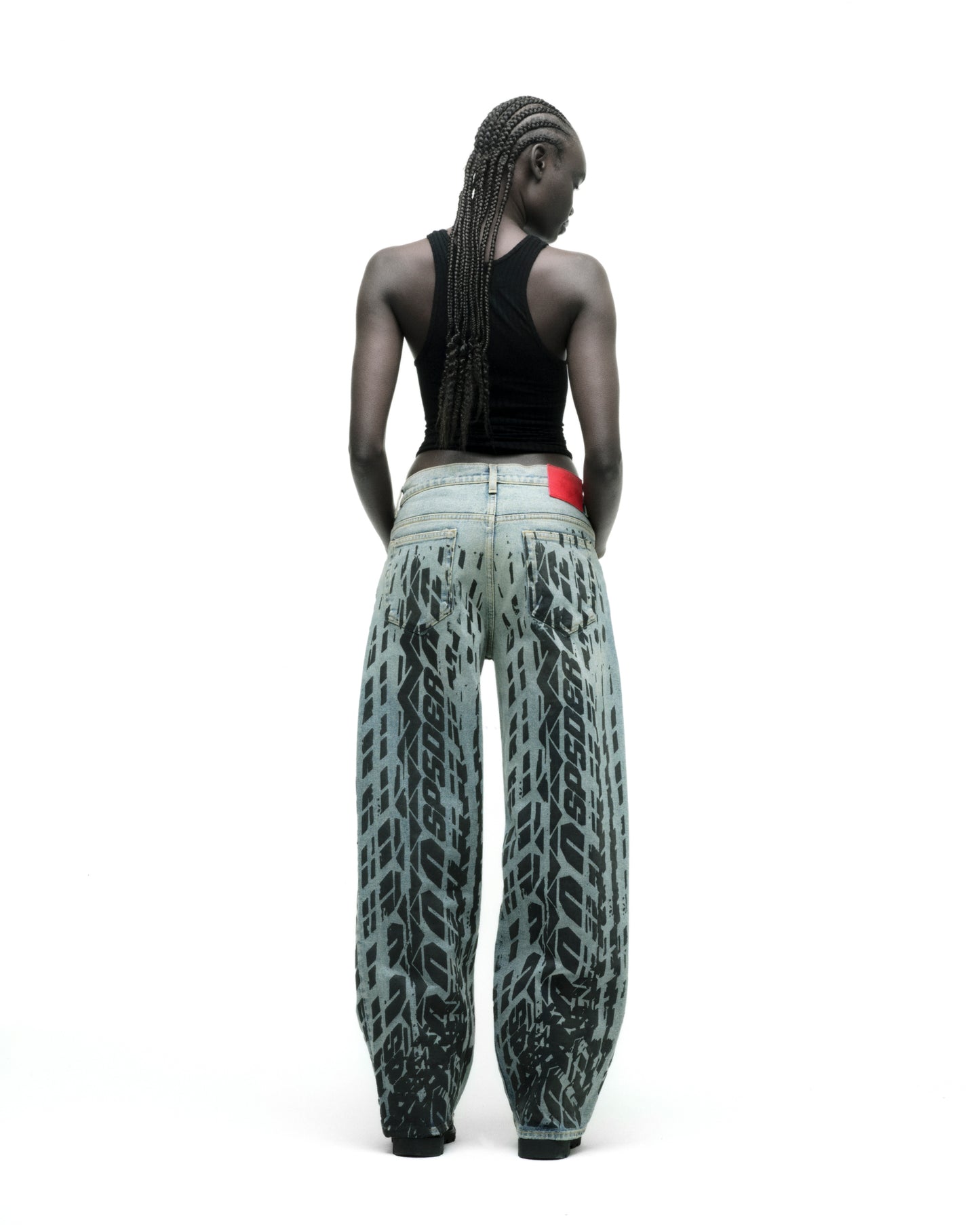BURNOUT DENIM ON MODEL