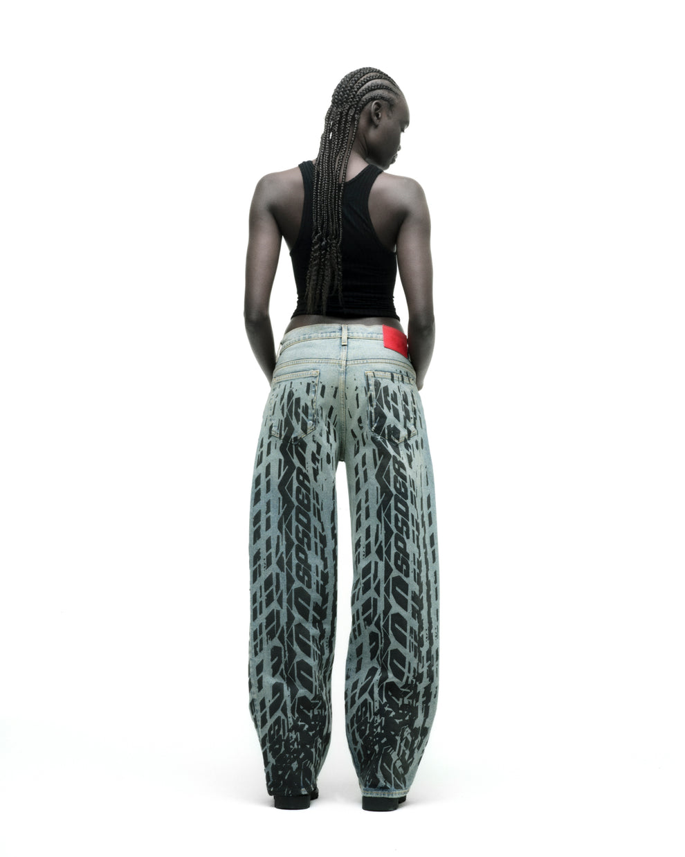 BURNOUT DENIM ON MODEL