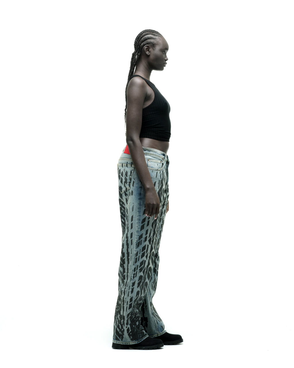 BURNOUT DENIM ON MODEL