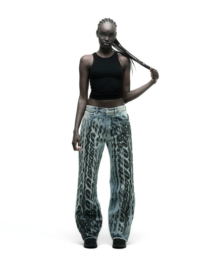 BURNOUT DENIM ON MODEL