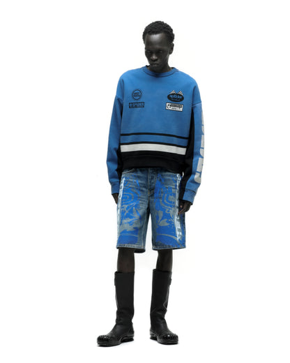 TRIPLE FIVE CREWNECK ON MODEL