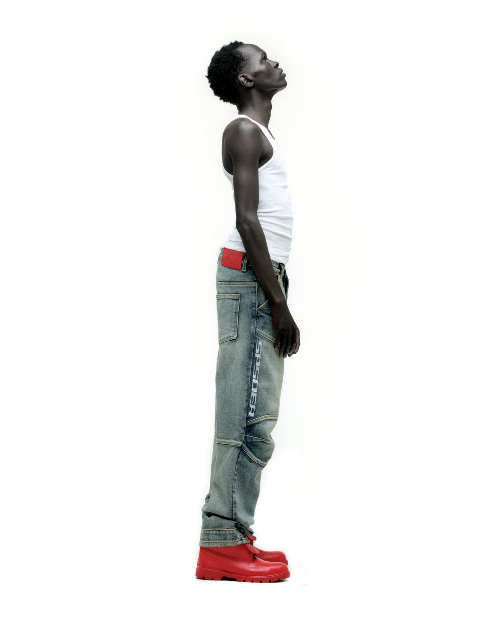 PIT CREW DENIM ON MODEL